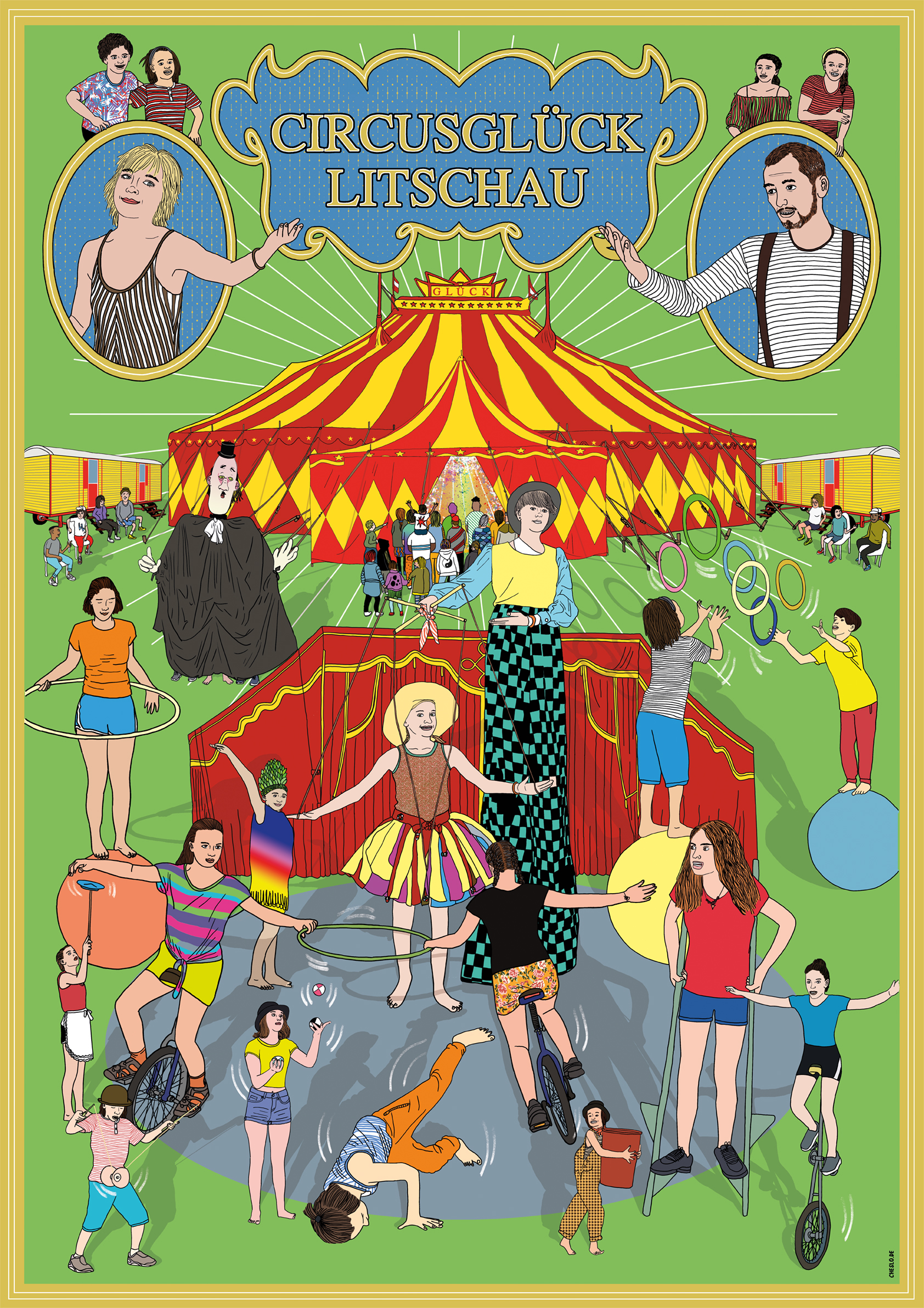 Bild Circus Glück Litschau Poster for Children's Circus, Austria.